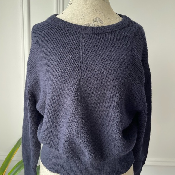 Zara Navy Blue Women's Sweater - Picture 3 of 7